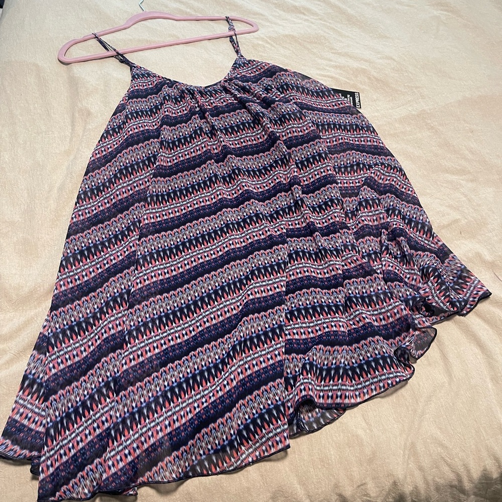 Express floral flowing dress